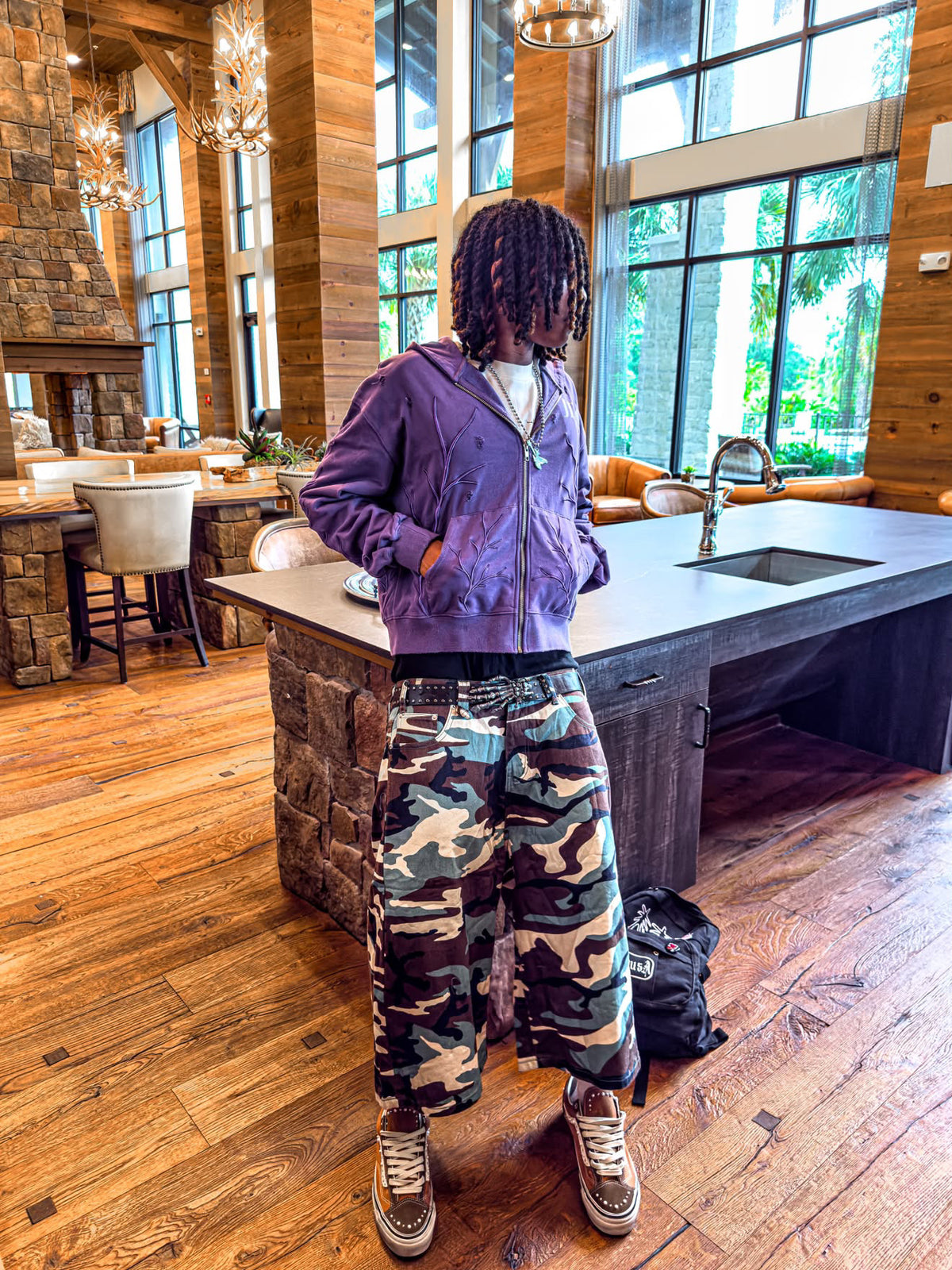 LIMITED EDITION “Withered Thrones” Purple Casual Zip up