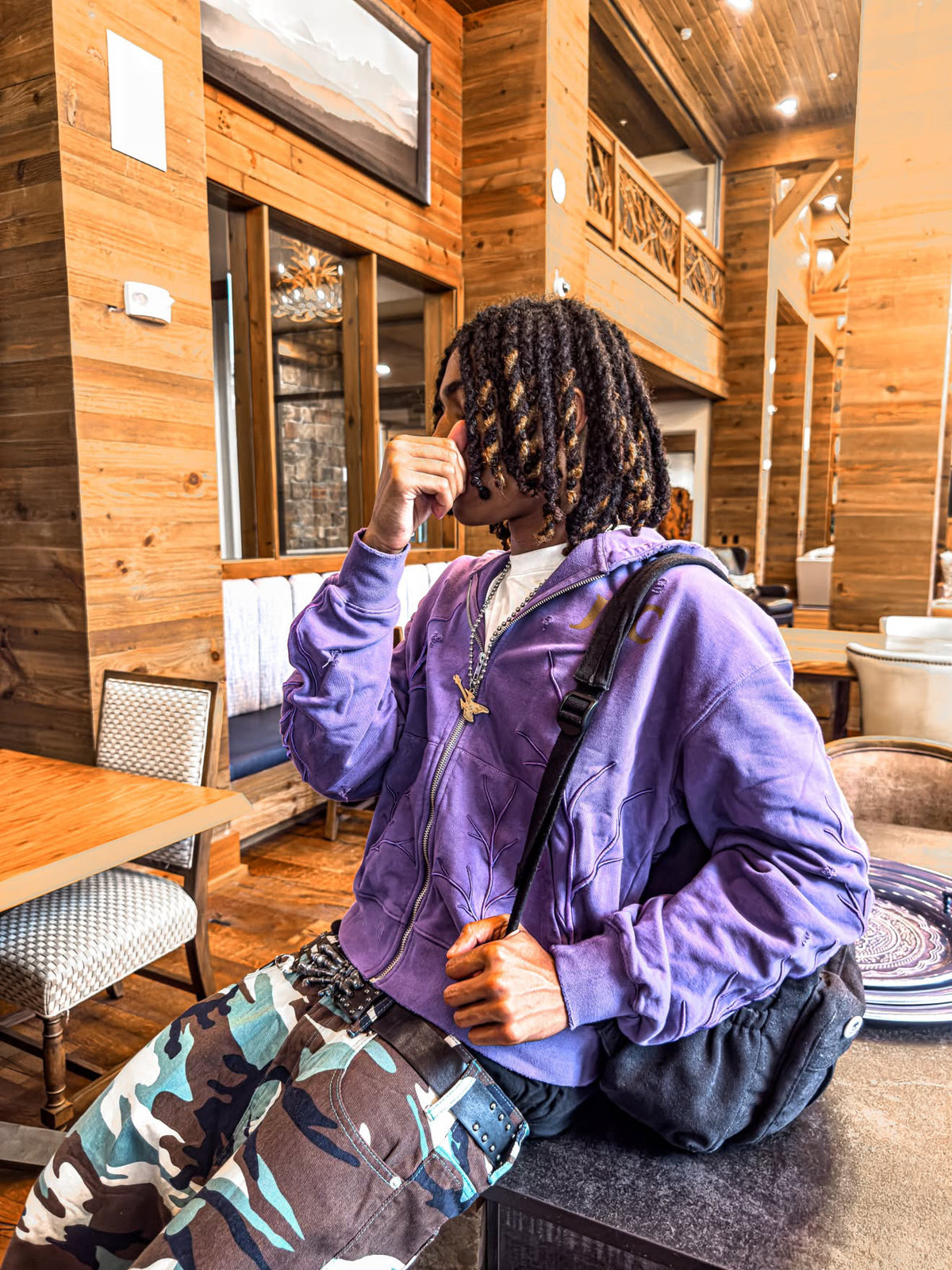 LIMITED EDITION “Withered Thrones” Purple Casual Zip up