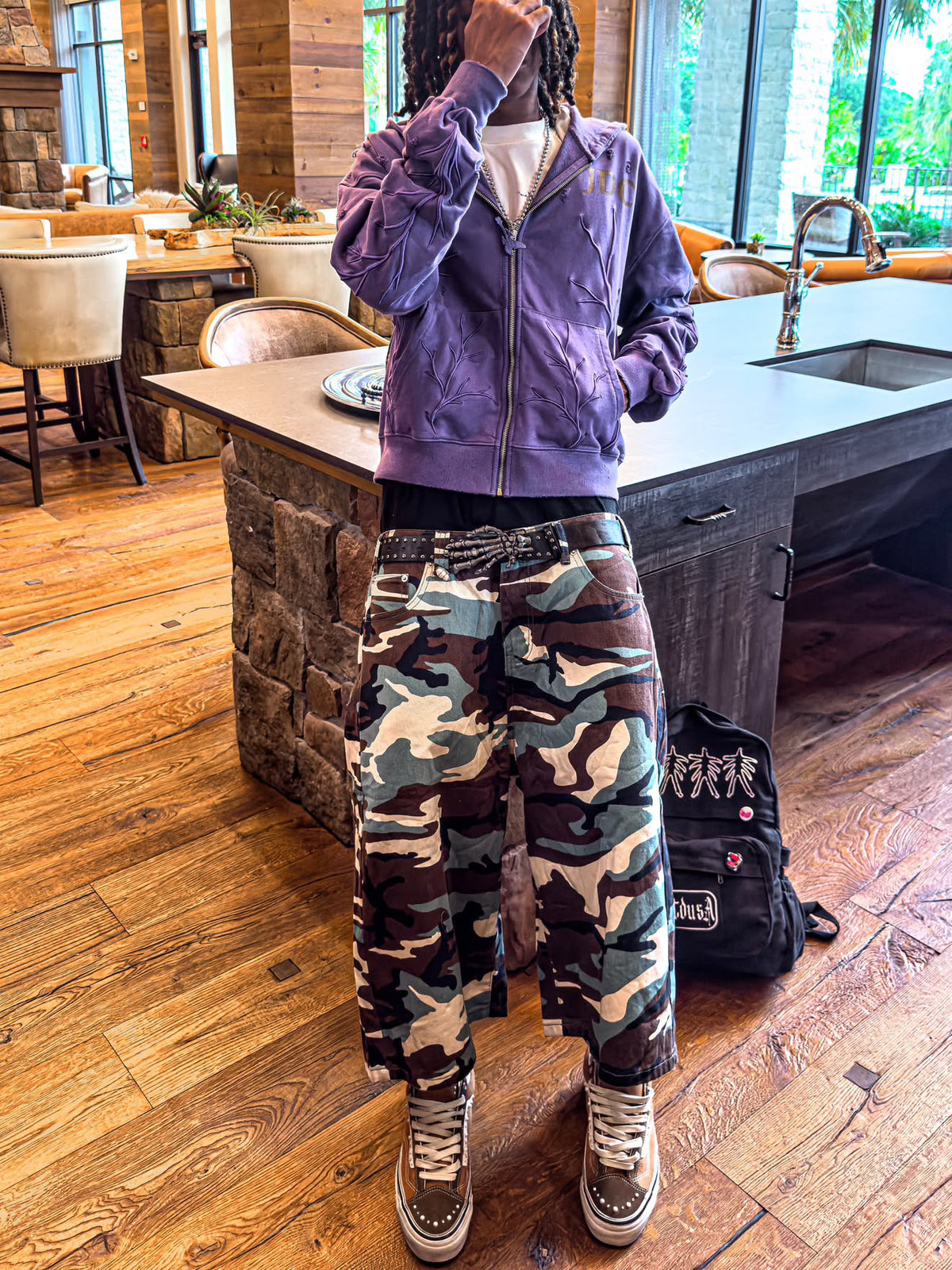 LIMITED EDITION “Withered Thrones” Purple Casual Zip up