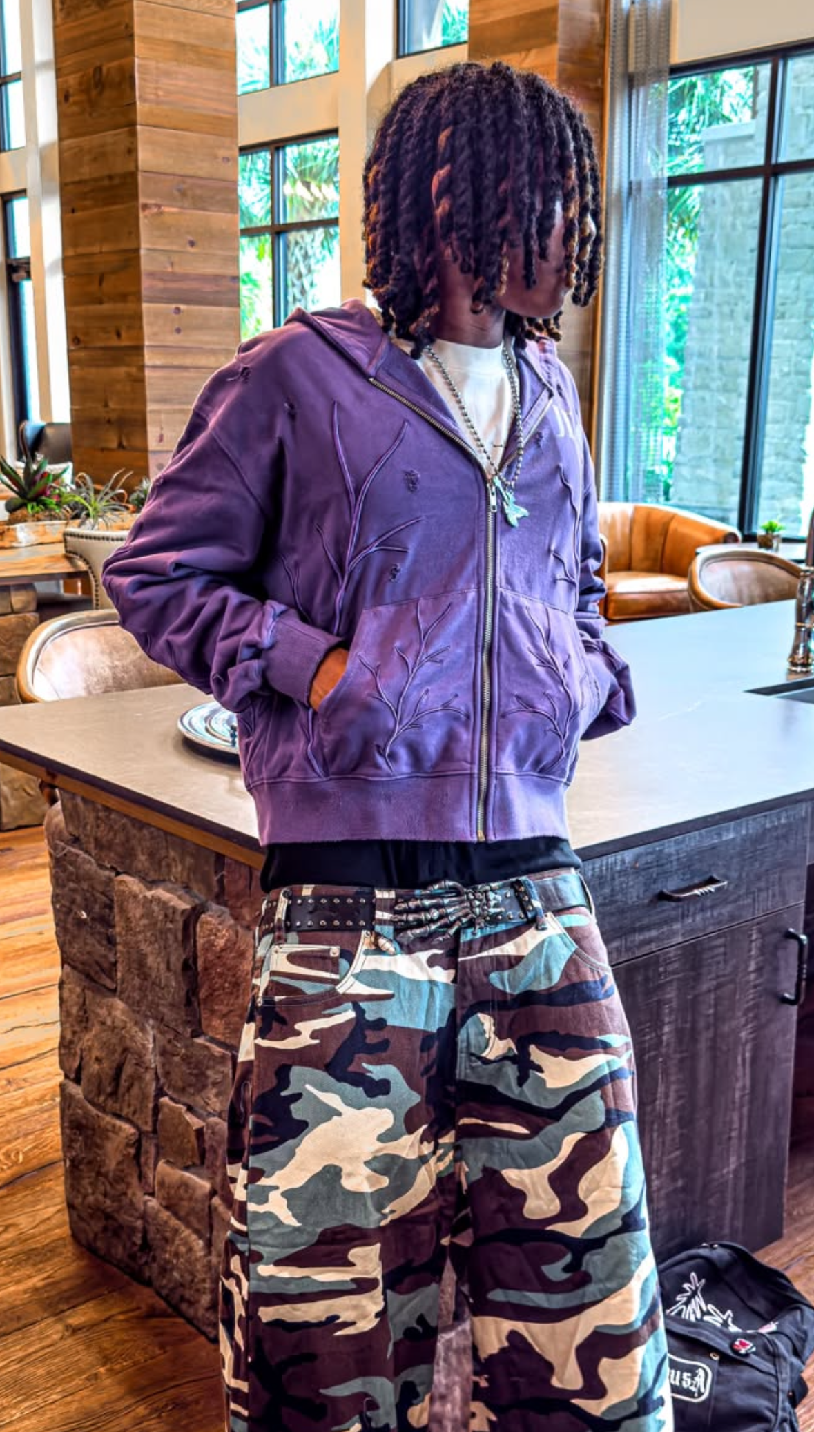 LIMITED EDITION “Withered Thrones” Purple Casual Zip up