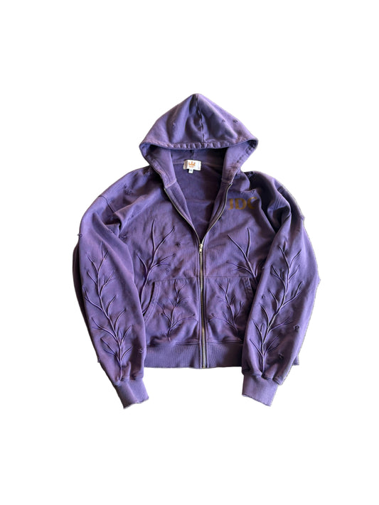 LIMITED EDITION “Withered Thrones” Purple Casual Zip up