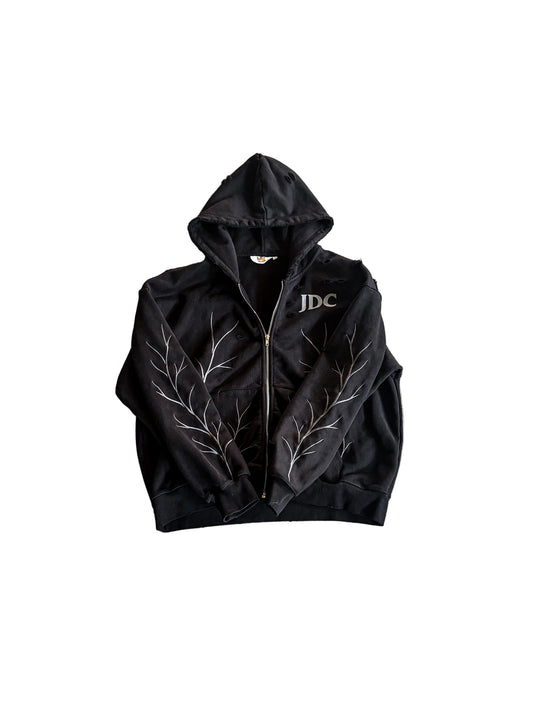 “Withered Thrones: Jet Black” Casual Zip Up